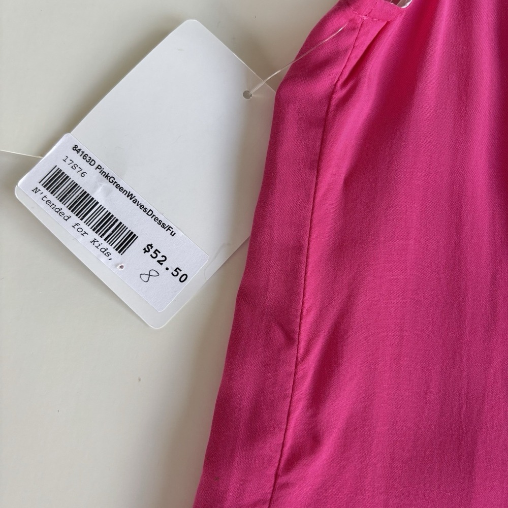 Maggie Breen Too Girl's 8 Sleeveless Pink Green Colorblock Dress NWT ($52.50) - Picture 7 of 10